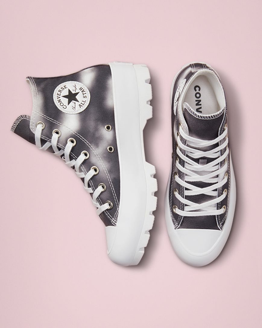 Tenisi Inalti Dama Converse Muted Cloud Wash Lugged Chuck Taylor All Star Argintii Albi | RO WRZCH902